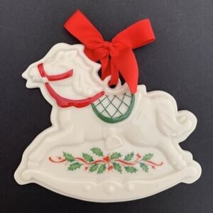 Lenox Holiday Rocking Horse Cookie Press Mold or Christmas Ornaments